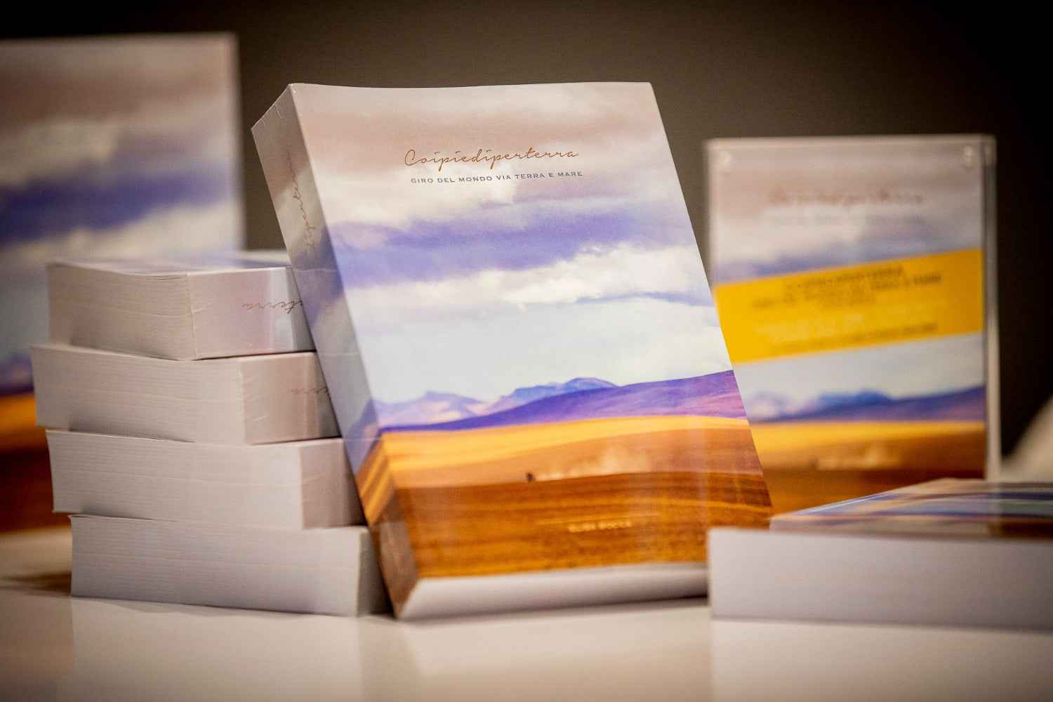 Copertina del libro Coipiediperterra giro del mondo via terra e mare. Un'avventura vissuta realmente da Elisa Bocca e Alessandro Gloder